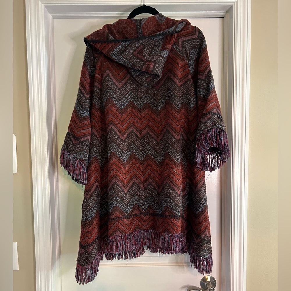Cozy Chevron Open Front Cardigan - Picture 9 of 12
